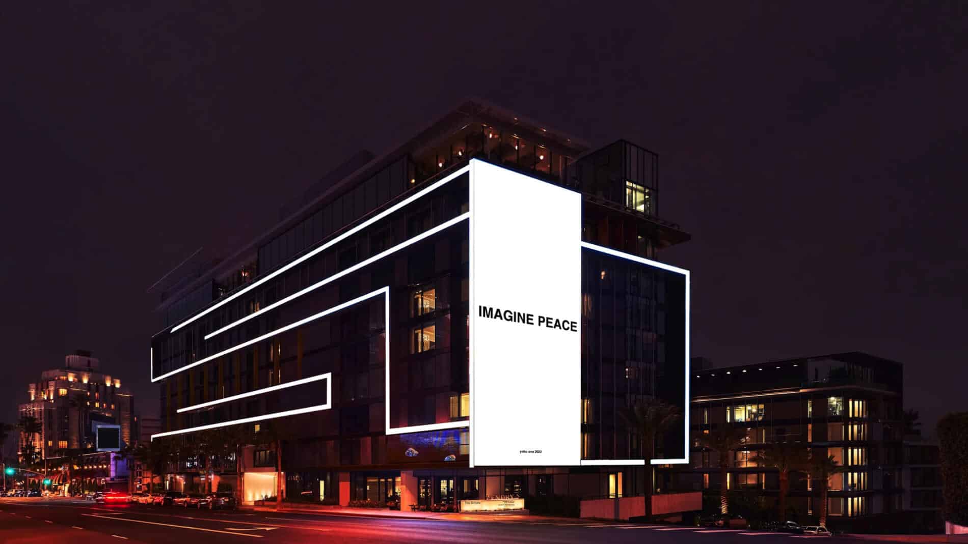 pantalla imagine peace ciudad screen