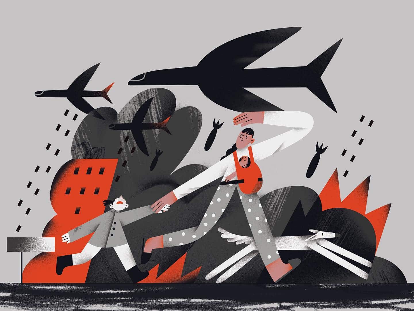 para washington post ilustracion tania yakunova guerra ucrania