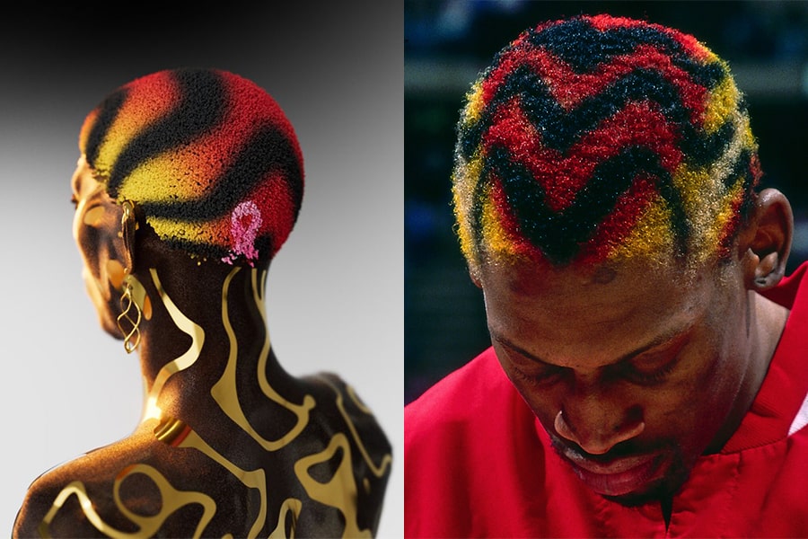Dennis Rodman NFTs peinados