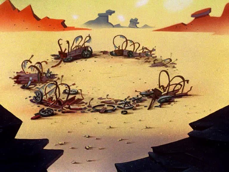 backgrounds de los looney toons desierto