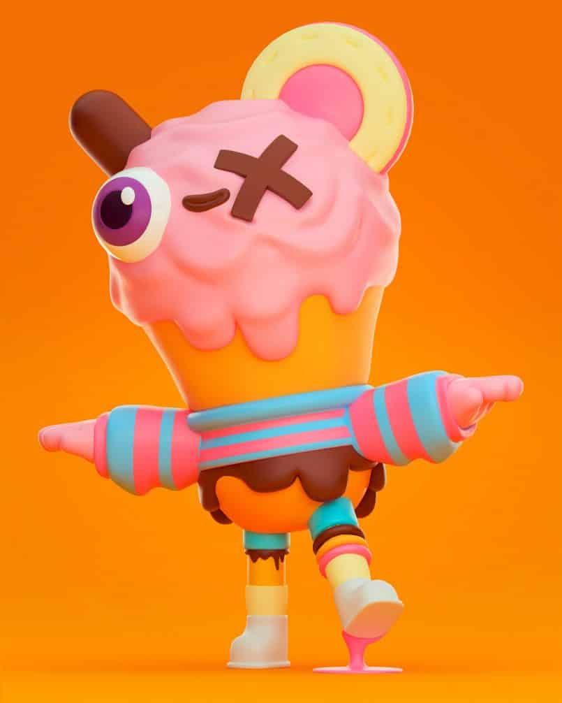 diseño kawaii cchocotoy helado