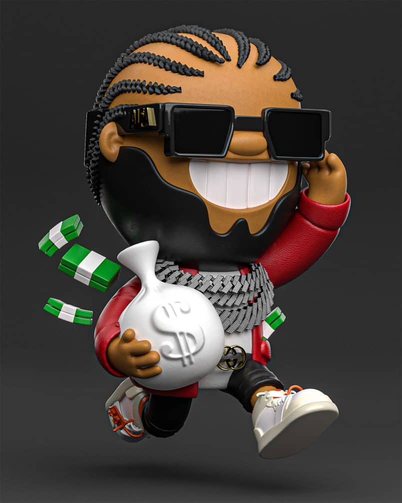 diseño kawaii cchocotoy money dark