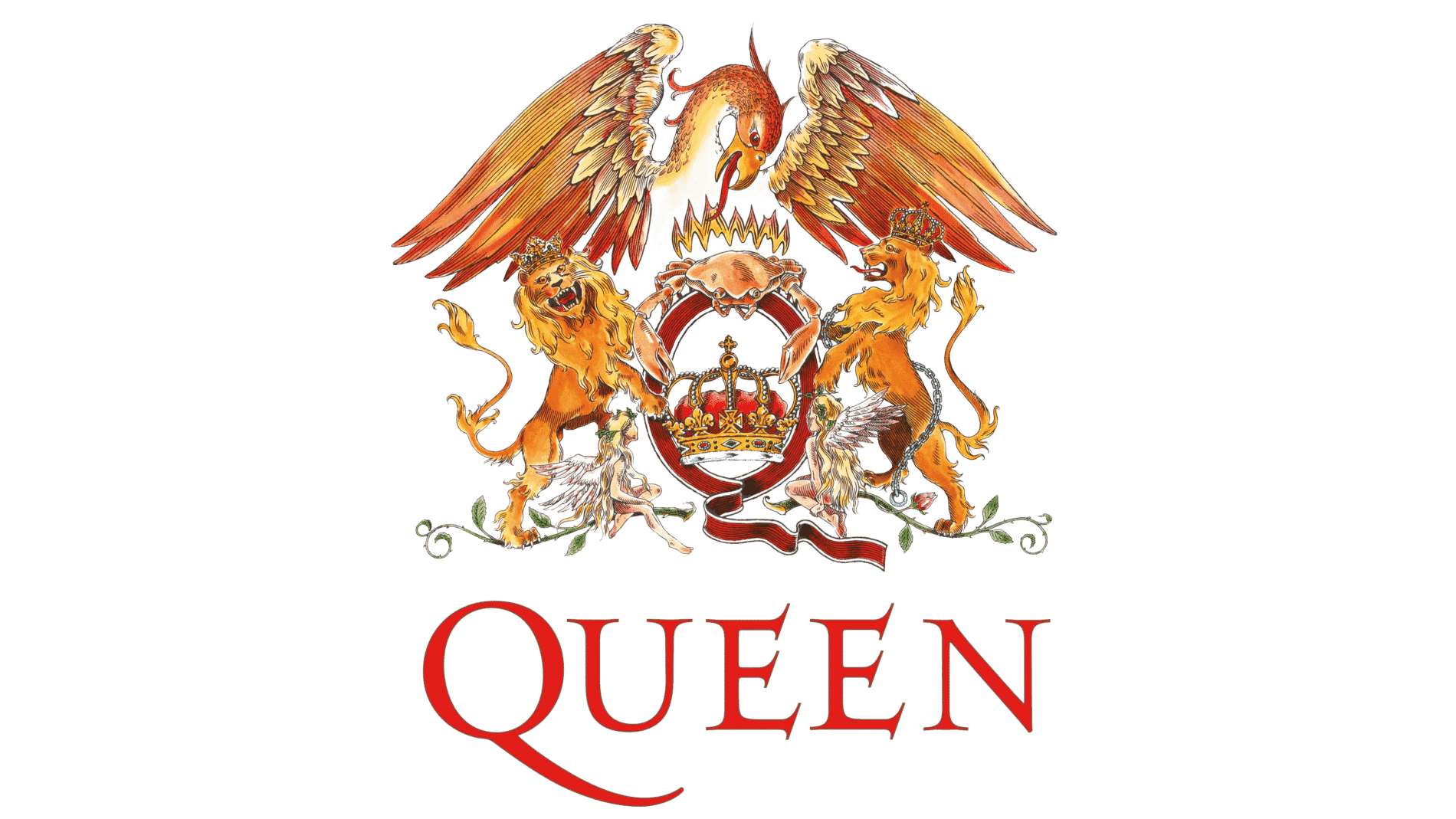 logo queen 1975 colores