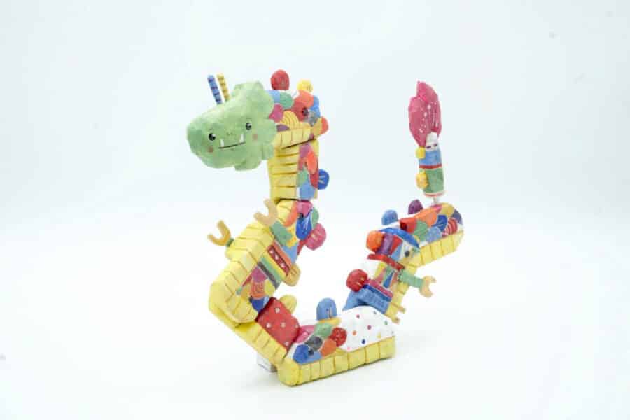 woodyoumind personajes enmadera hechos a mano ballena gusano
