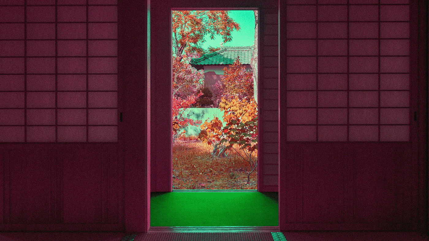 Hashira Yamamoto asuka serie fotografia infrarroja reinterpreta japon jardin