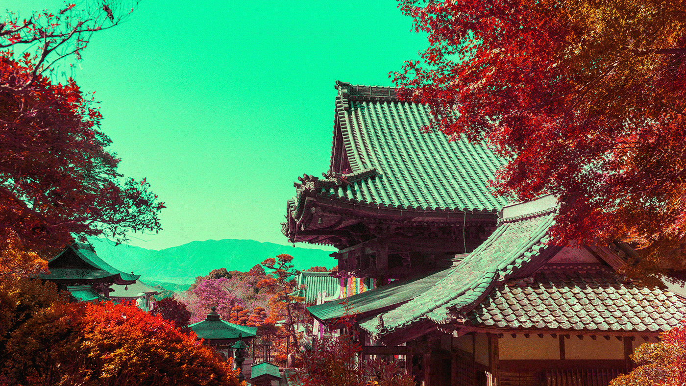 Hashira Yamamoto asuka serie fotografia infrarroja reinterpreta japon tejados