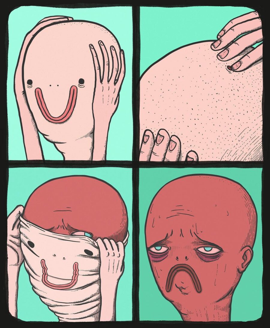 Hunter Scheiderer comics terrorificos fake smile