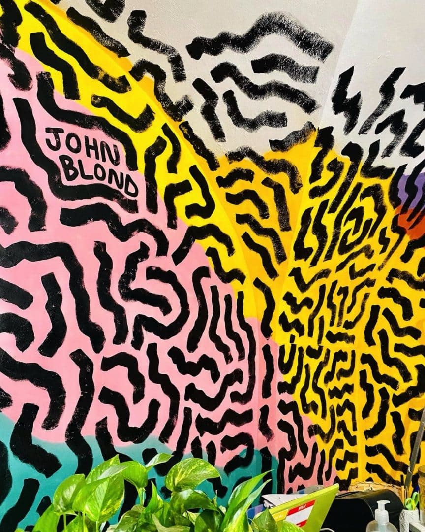 john blond mural noodls
