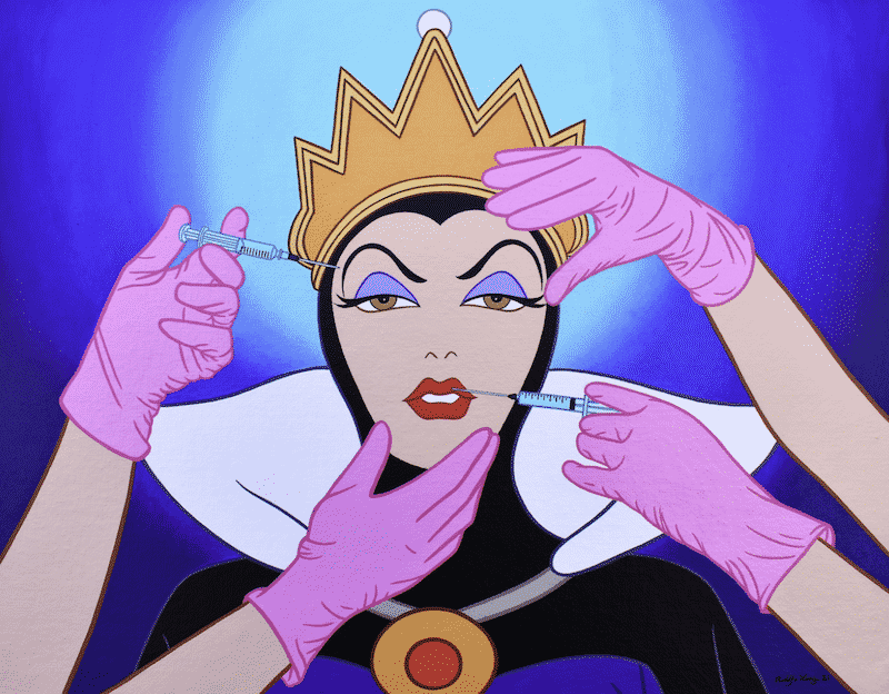 jose rodolfo reinterpreta el universo disney reina blanca nieves botox