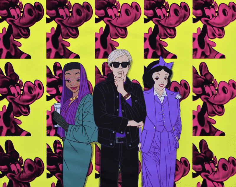 jose rodolfo reinterpreta el universo disney warhol y blanca nieves