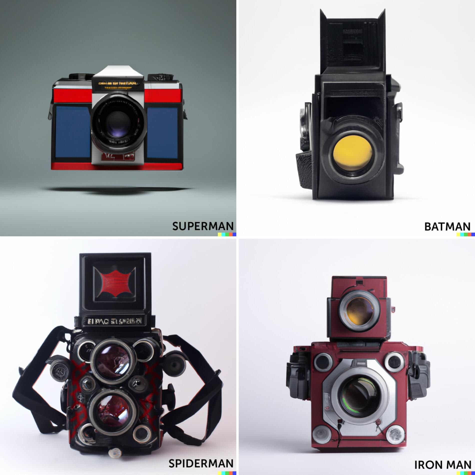 Cámaras FOTOGRAFICAS POPERAS SUPER HEROES MATHIU STERN