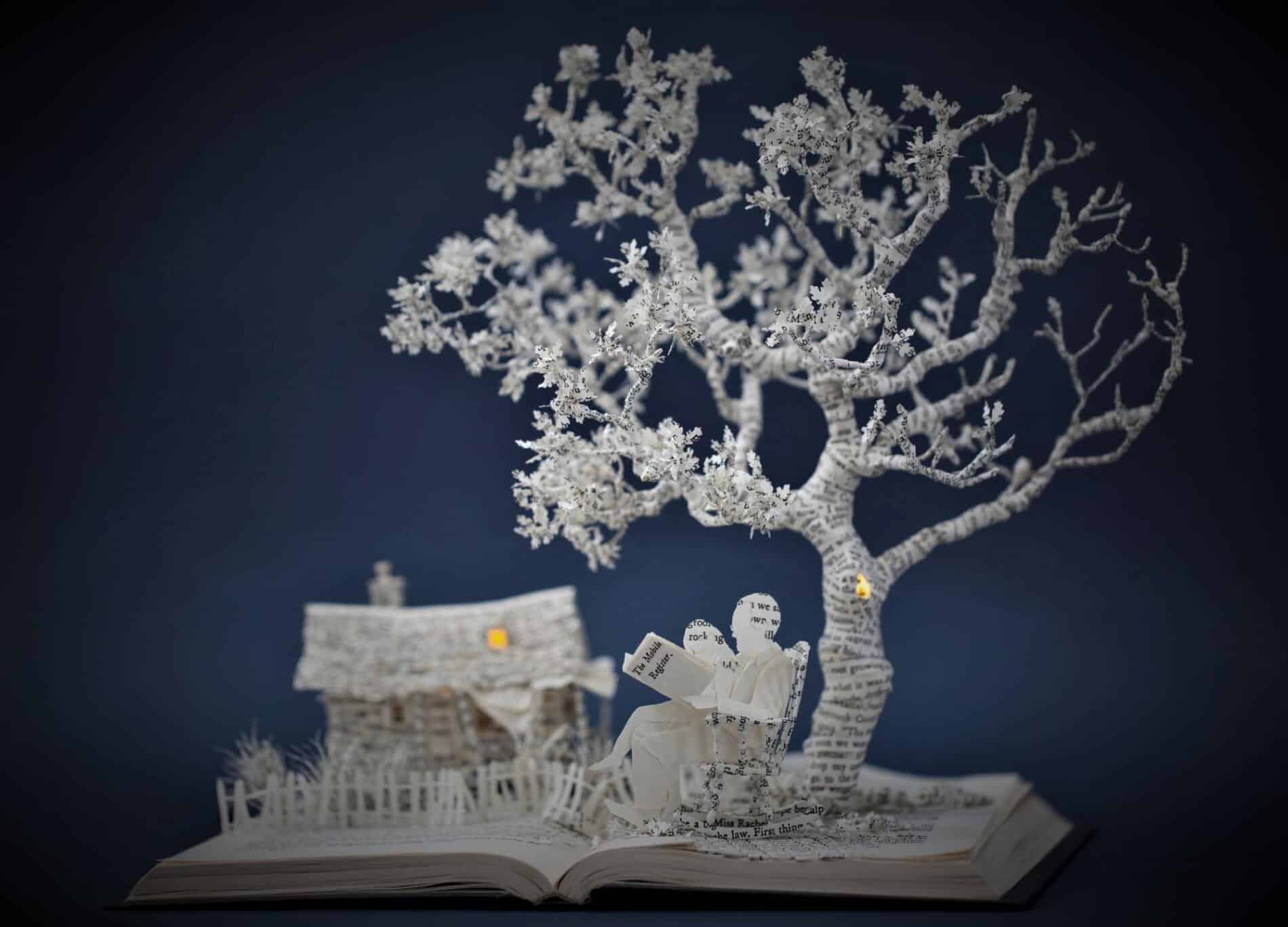 Su Blackwell, escultura de libros To Kill a Mockingbird