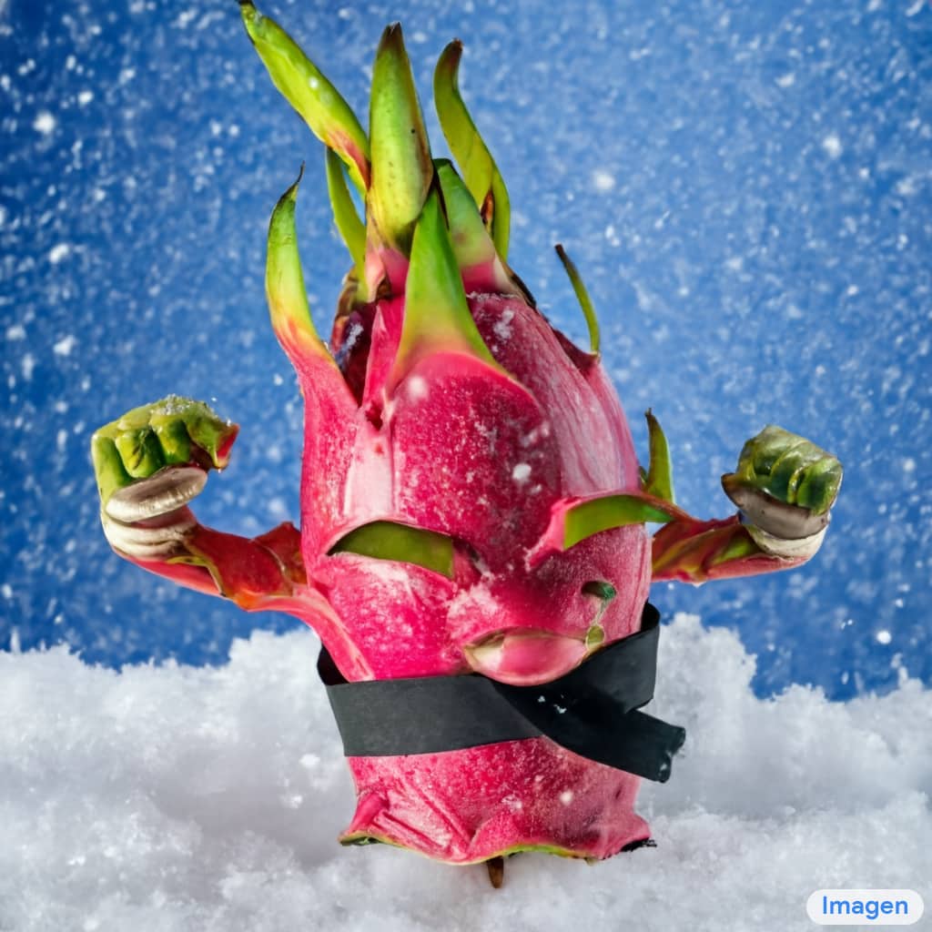 a-dragon-fruit-wearing-karate-belt by imagine google ai
