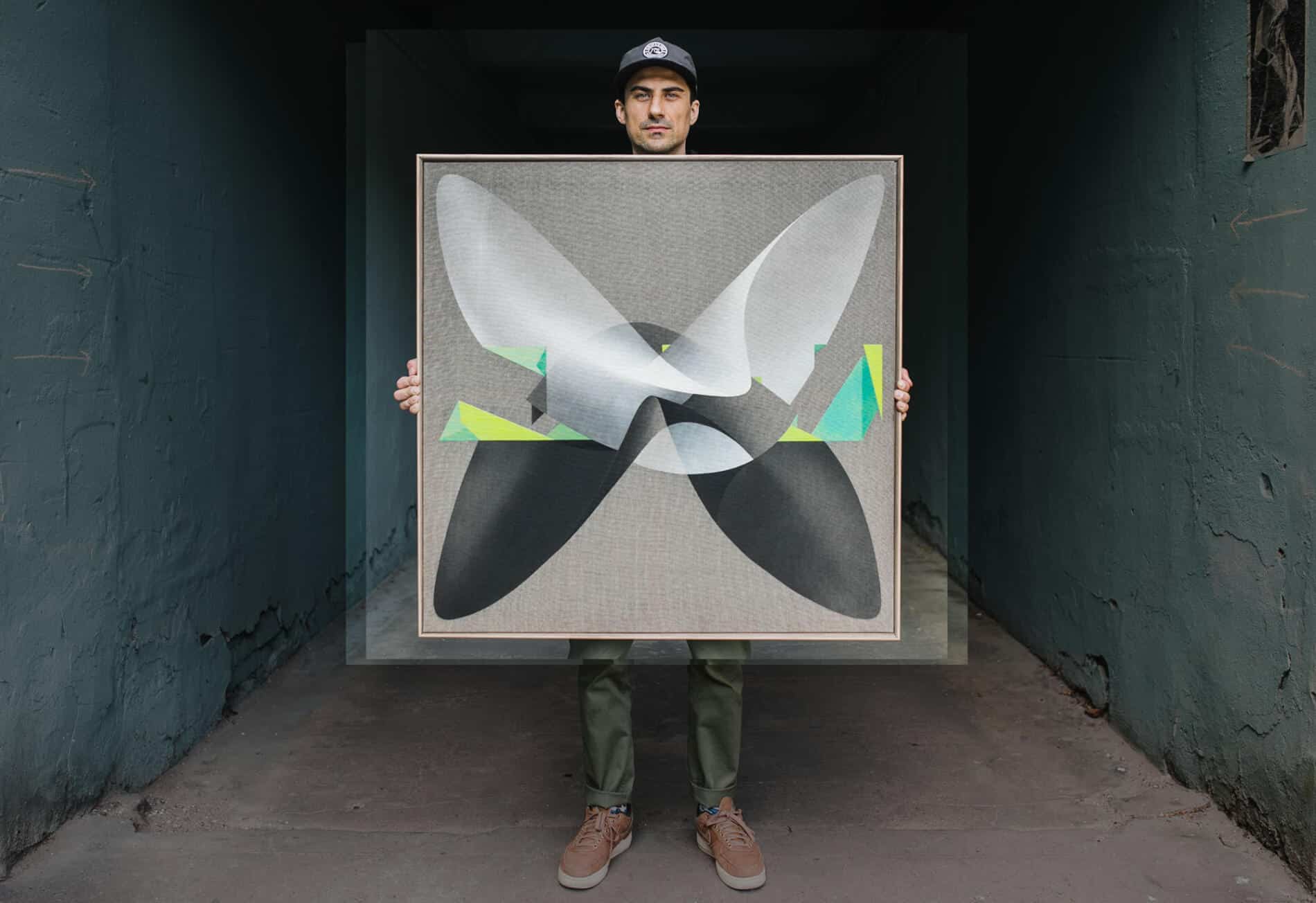 retransmission post graffiti exposicion colectiva polonia arte abstracto