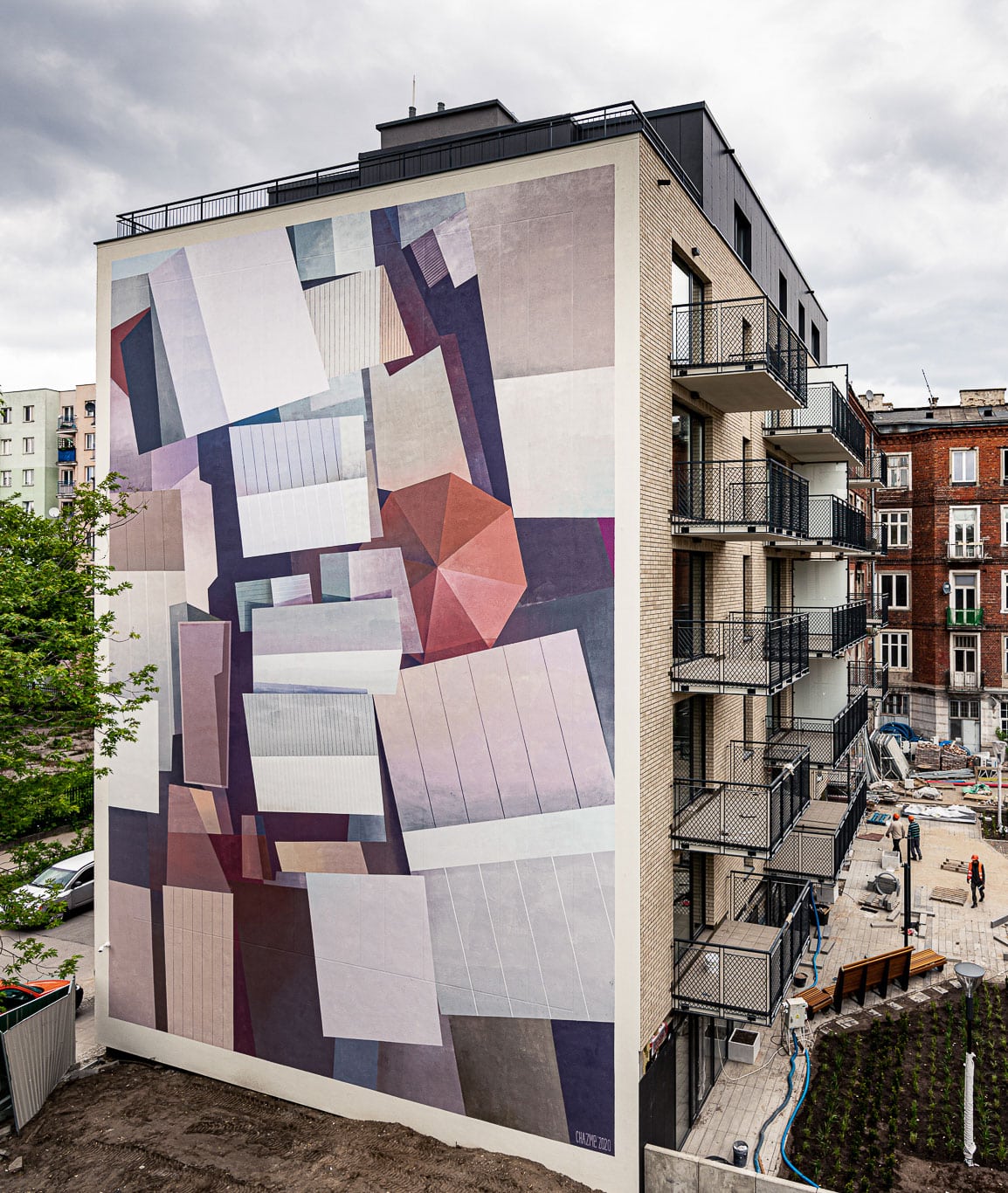 retransmission post graffiti exposicion colectiva polonia mural