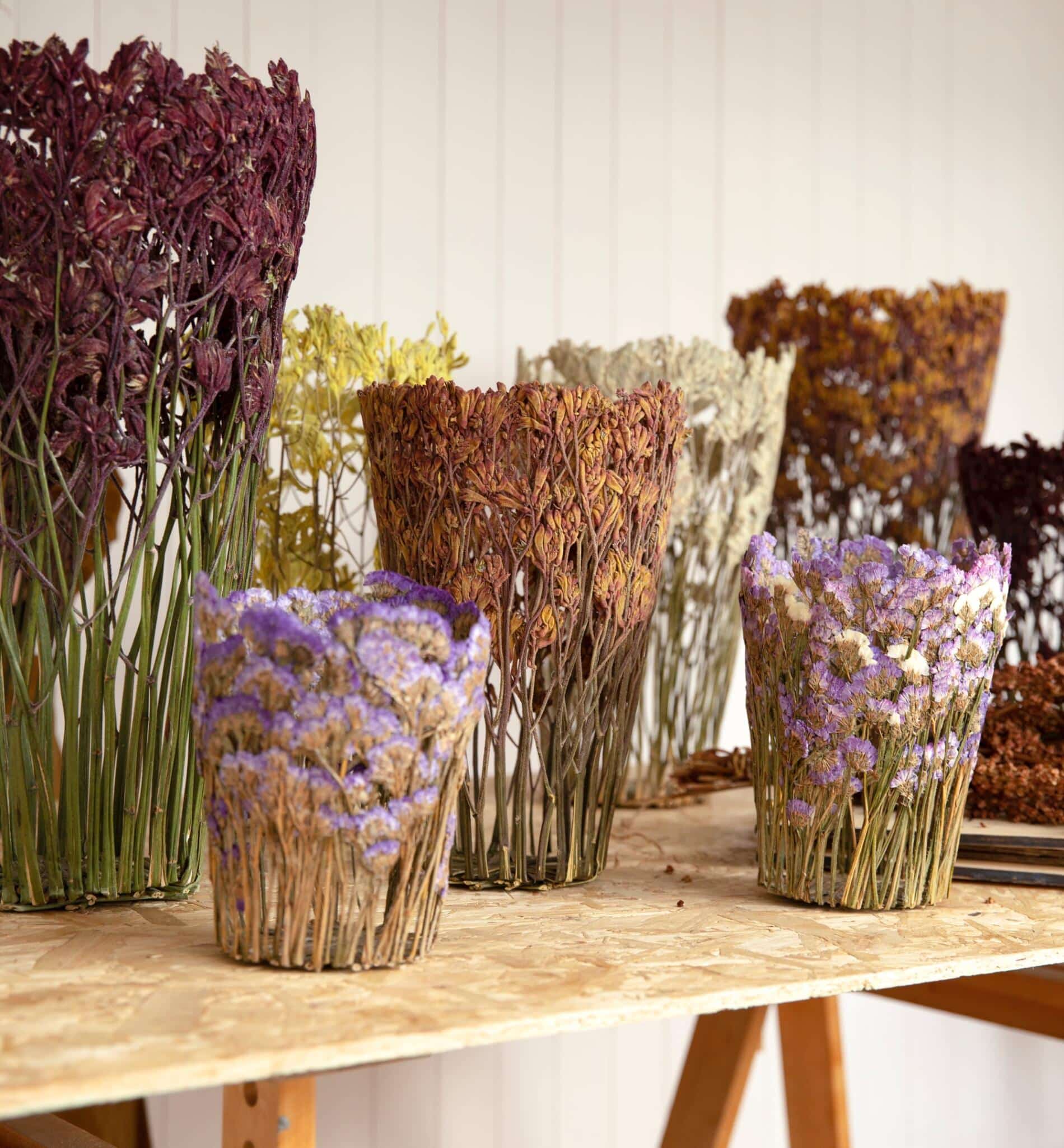 Shannon Clegg escultura biofilica flores secas y prensadas conexion