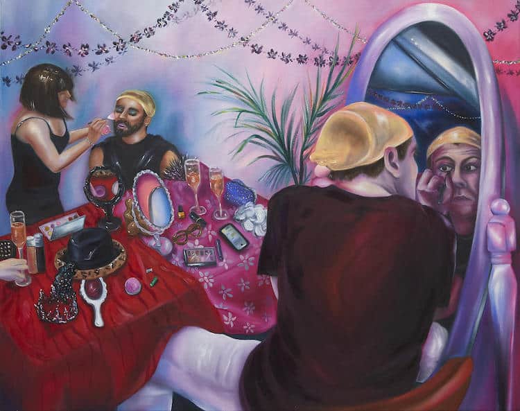 THE BADROOM SHOW EXPOSION DE ARTE COLECTIVO DE VERANO GALERIA MONYA ROWE MAQUILLAJE
