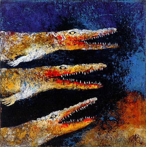 gerardo caro arte conceptual sobre el deteriro delpaso del tiempo cocodrilo