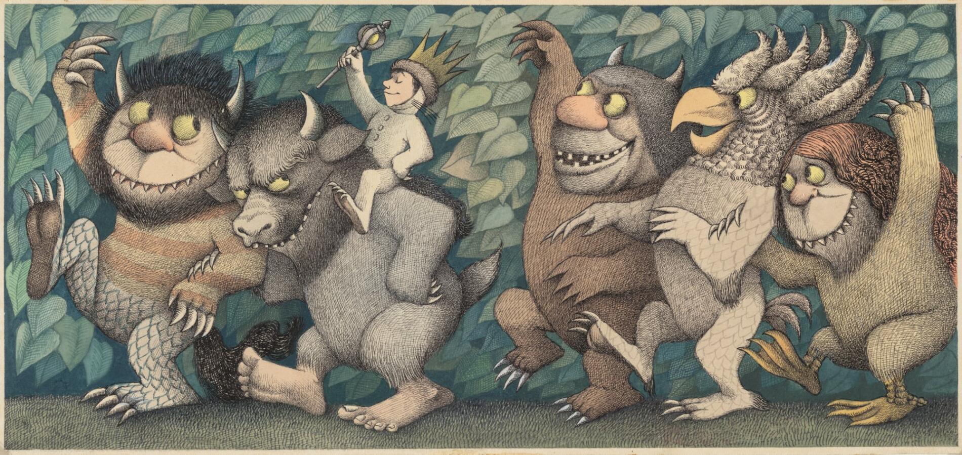 Maurice Sendak a donde van los mostruos 1973
