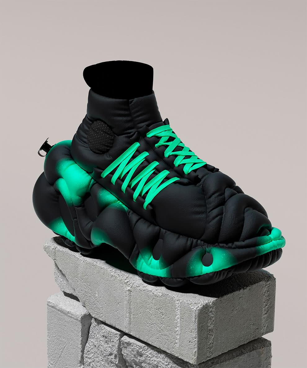 UV- Zhu ZAPATILLAS HINCHABLES NIKE neon