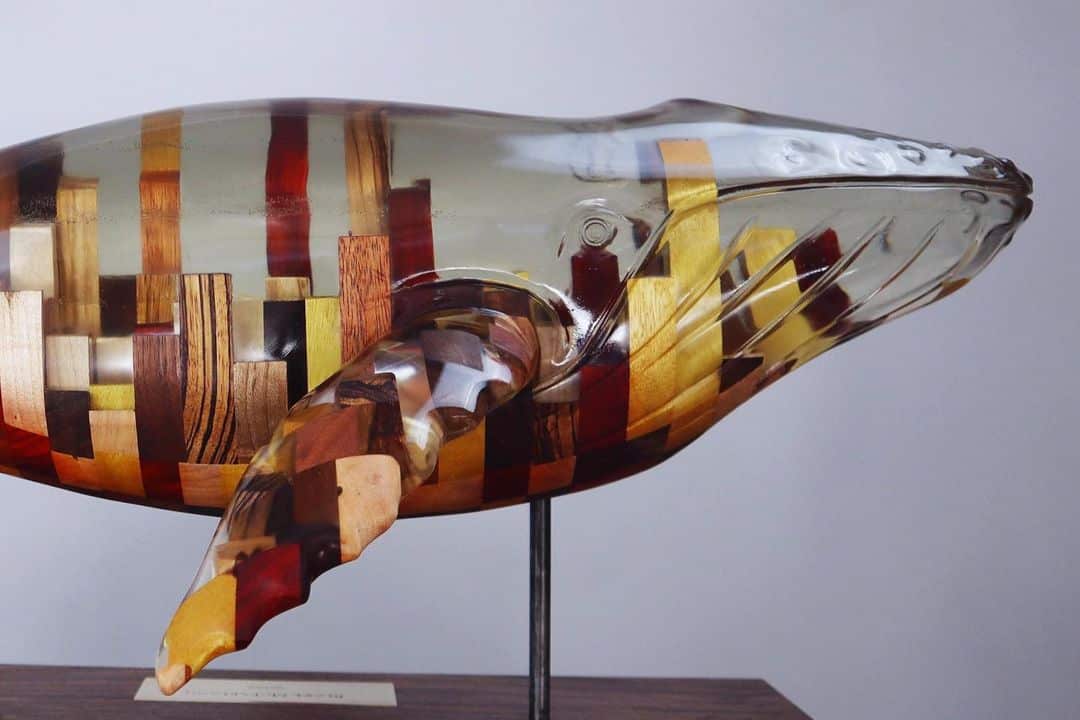 Blake Mcfarland BALLENA ESCULTURA DE RESINA F