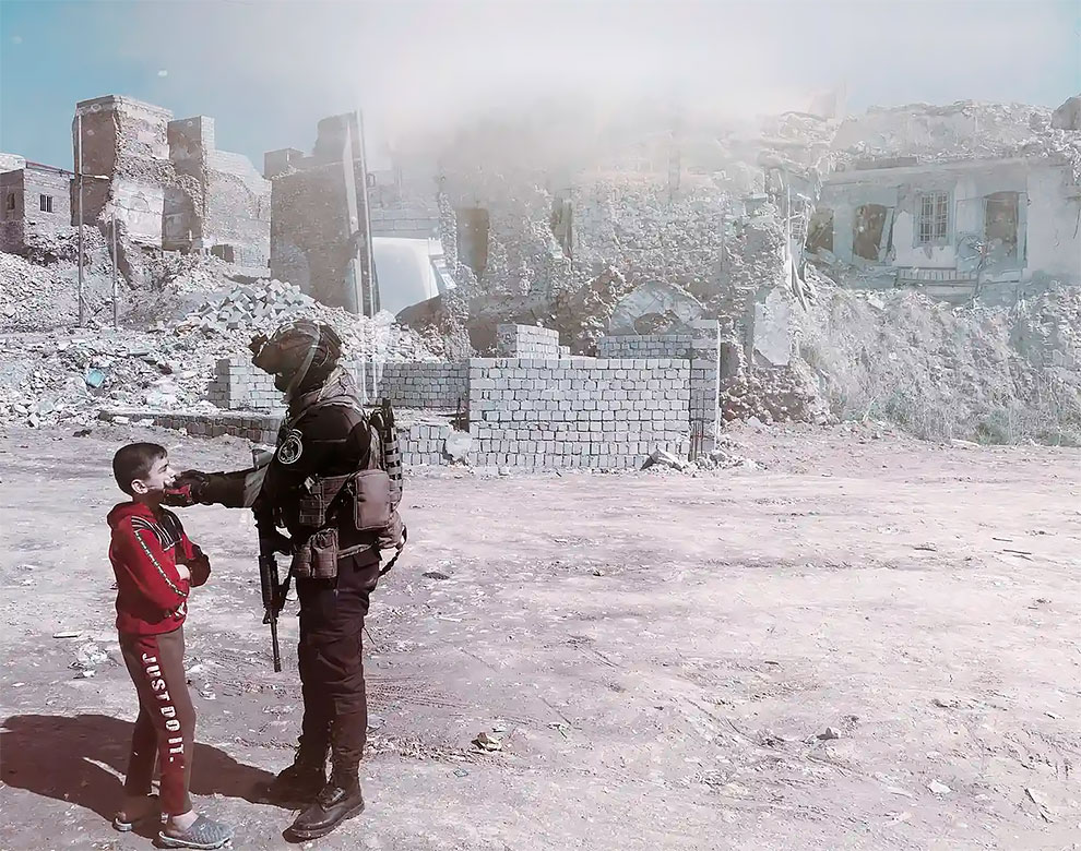 Photographer of the year grand prize. The Kid of Mosul