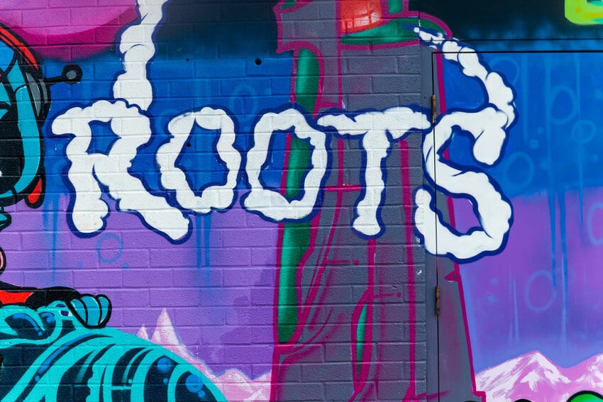 LADY PINK MURAL ROOTS
