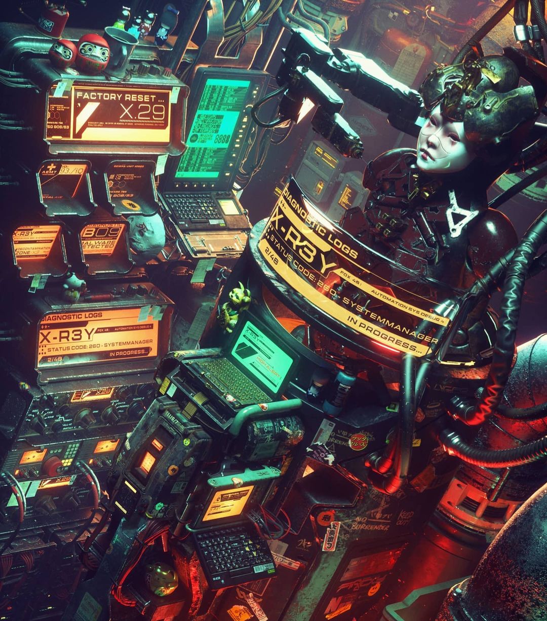 Zaki Abdelmounim Creatiflux cyberpunk world