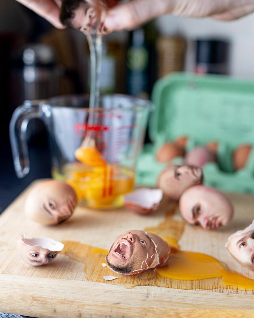 BEN ROBIN FOTOMONTAJES HUEVOS