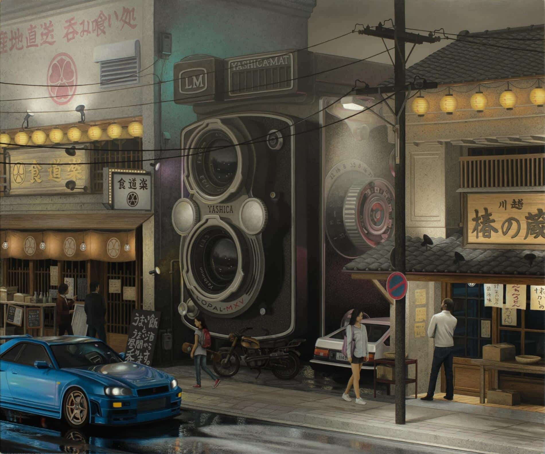 bartels jeff pintura hiper surreal Surveillance Yashica”