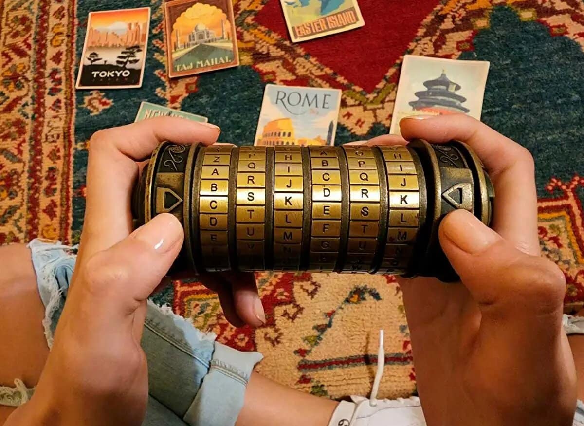 Regalo cryptex de leonardo davinci