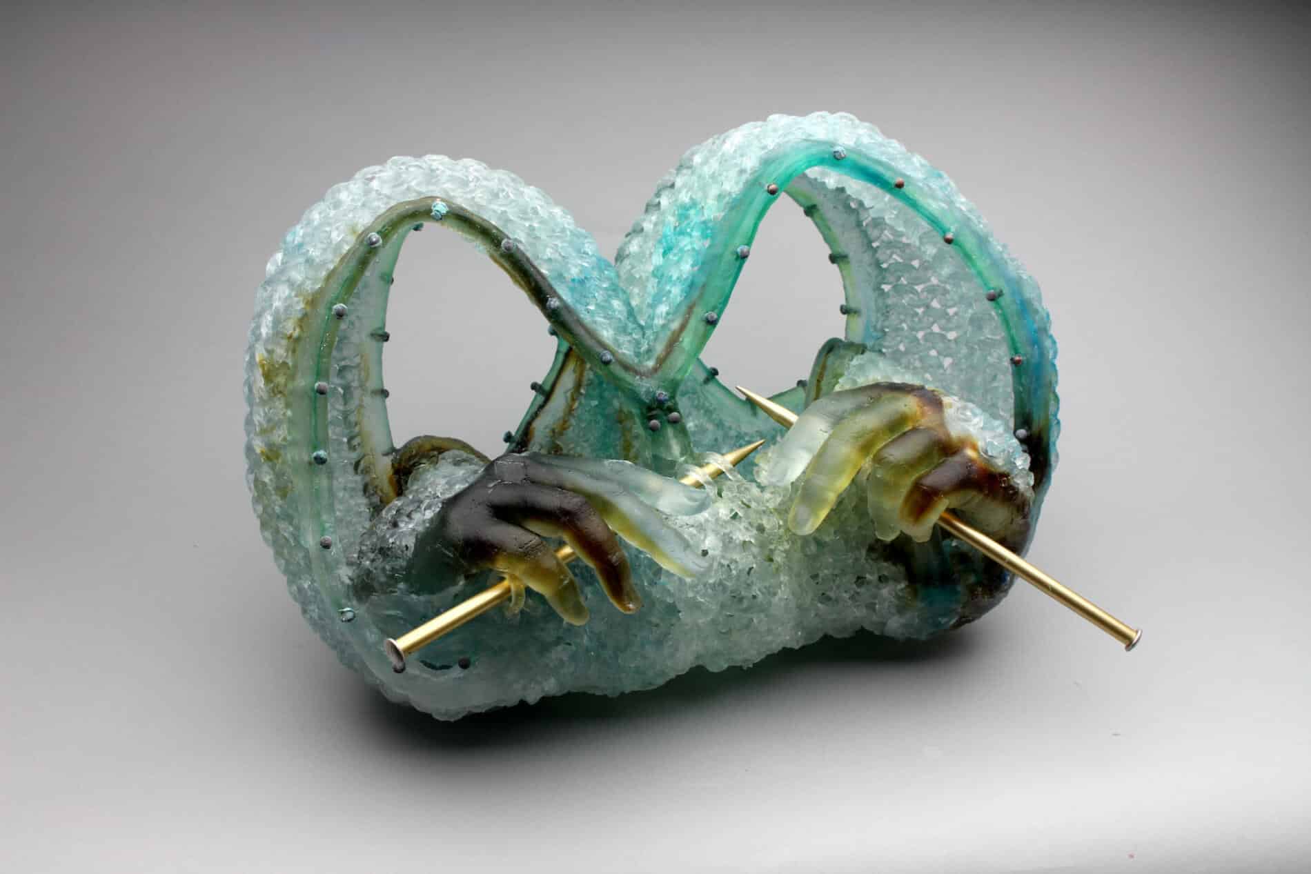 Carol Milne escultura de cristal