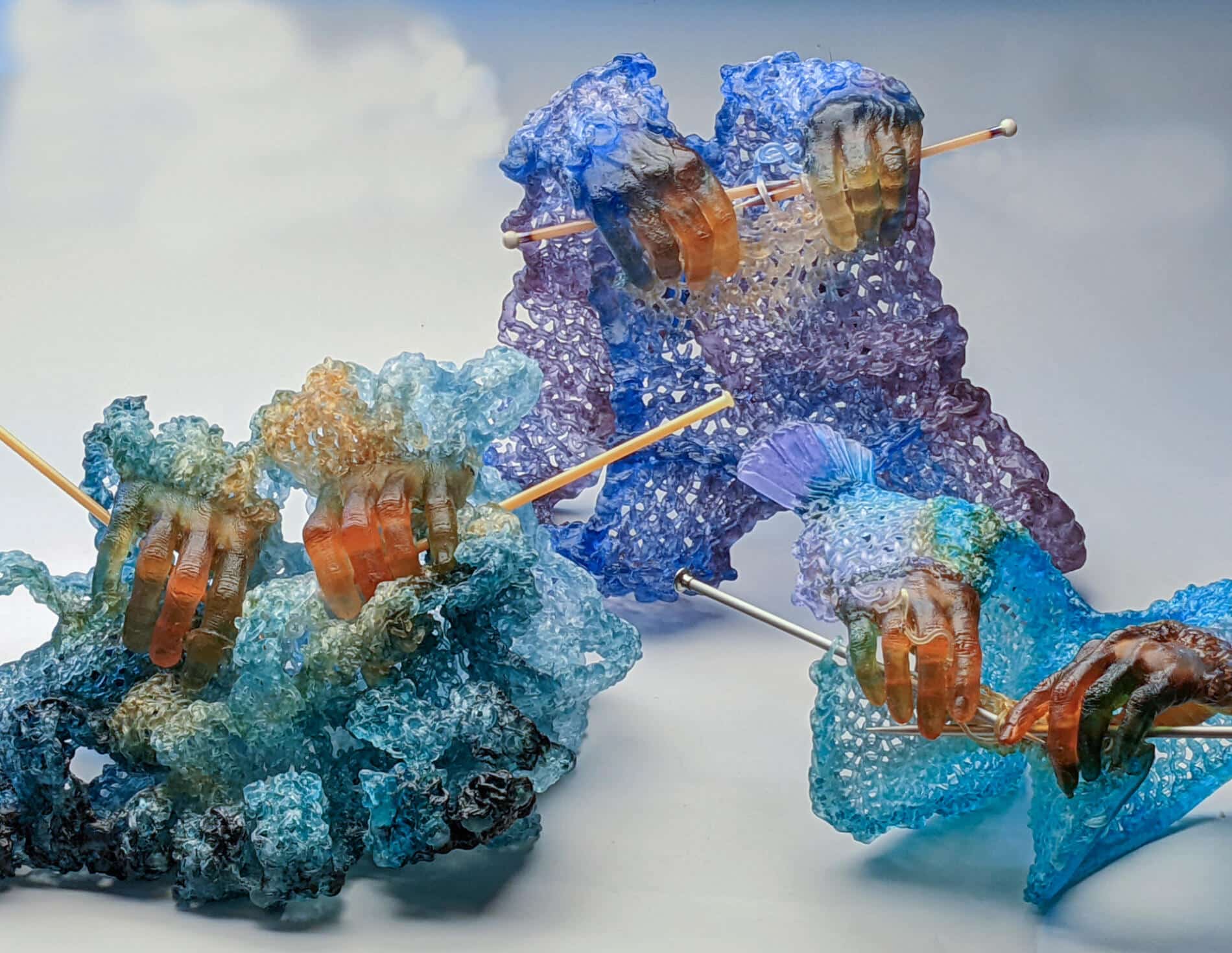 Hands Knitting Themselves carol milne