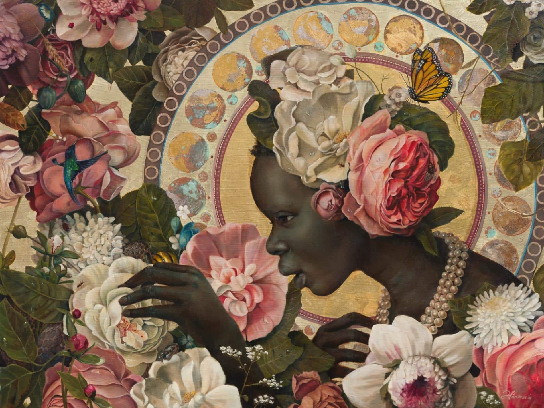 Harmonia Rosales beyond the peonies