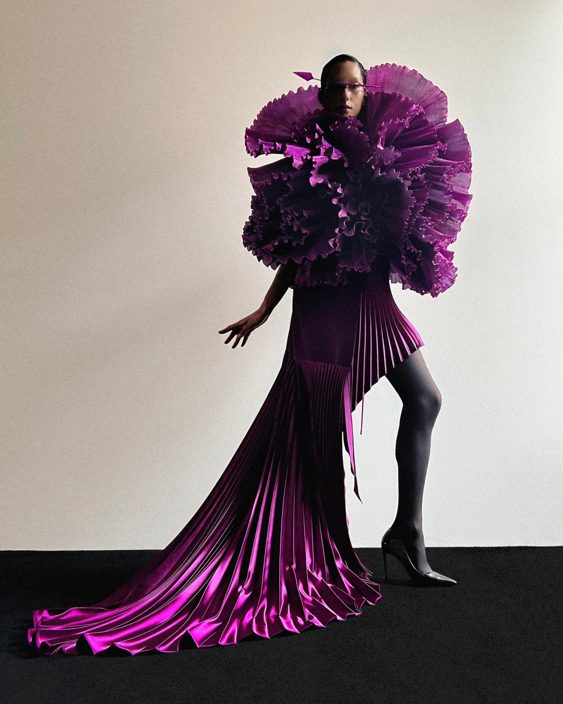 ROBERT WUN COLECCION MODA PV2023 VESTIDO DRA