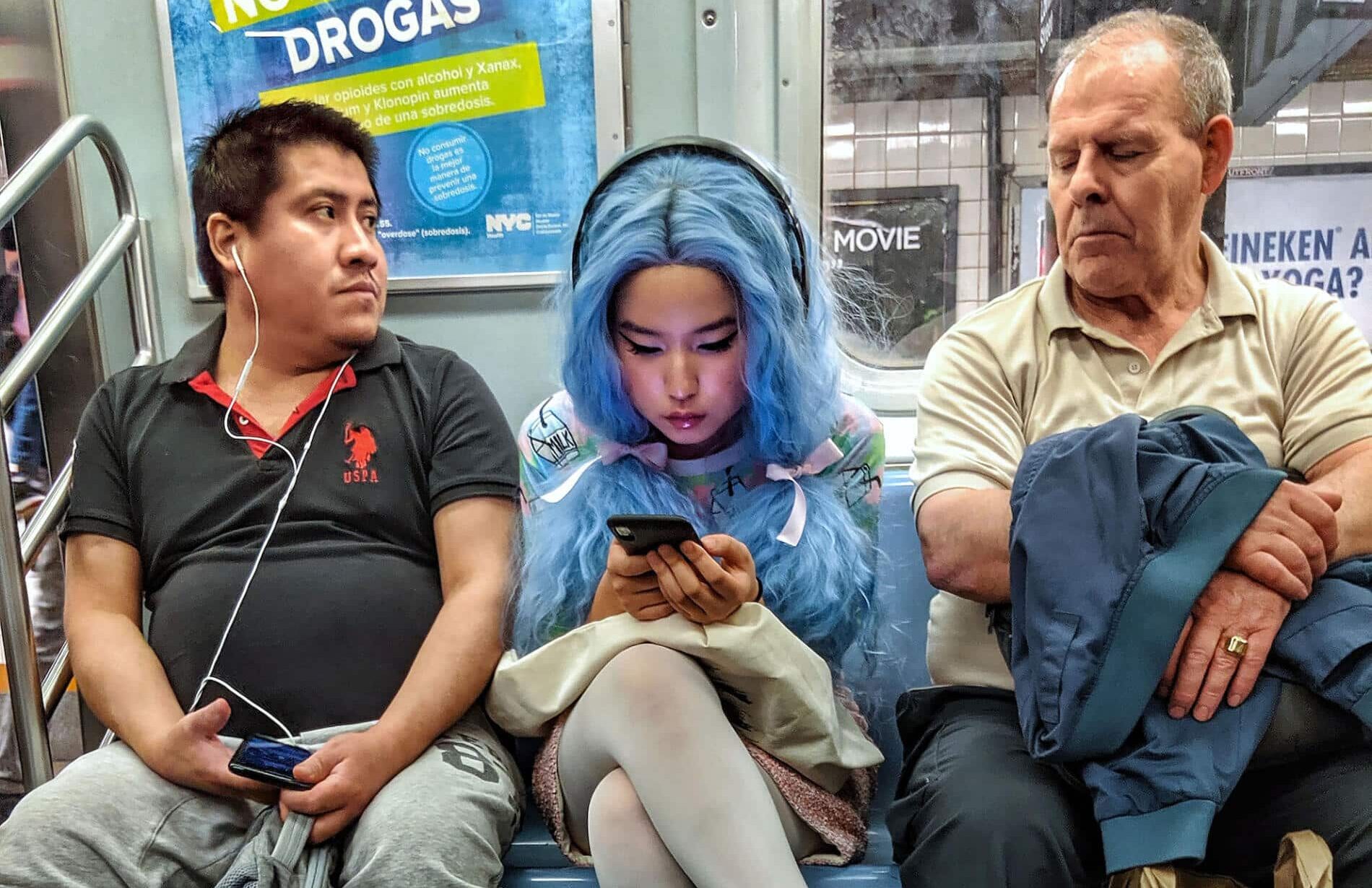 chris maliwat retrato de viajeros en nueva york
