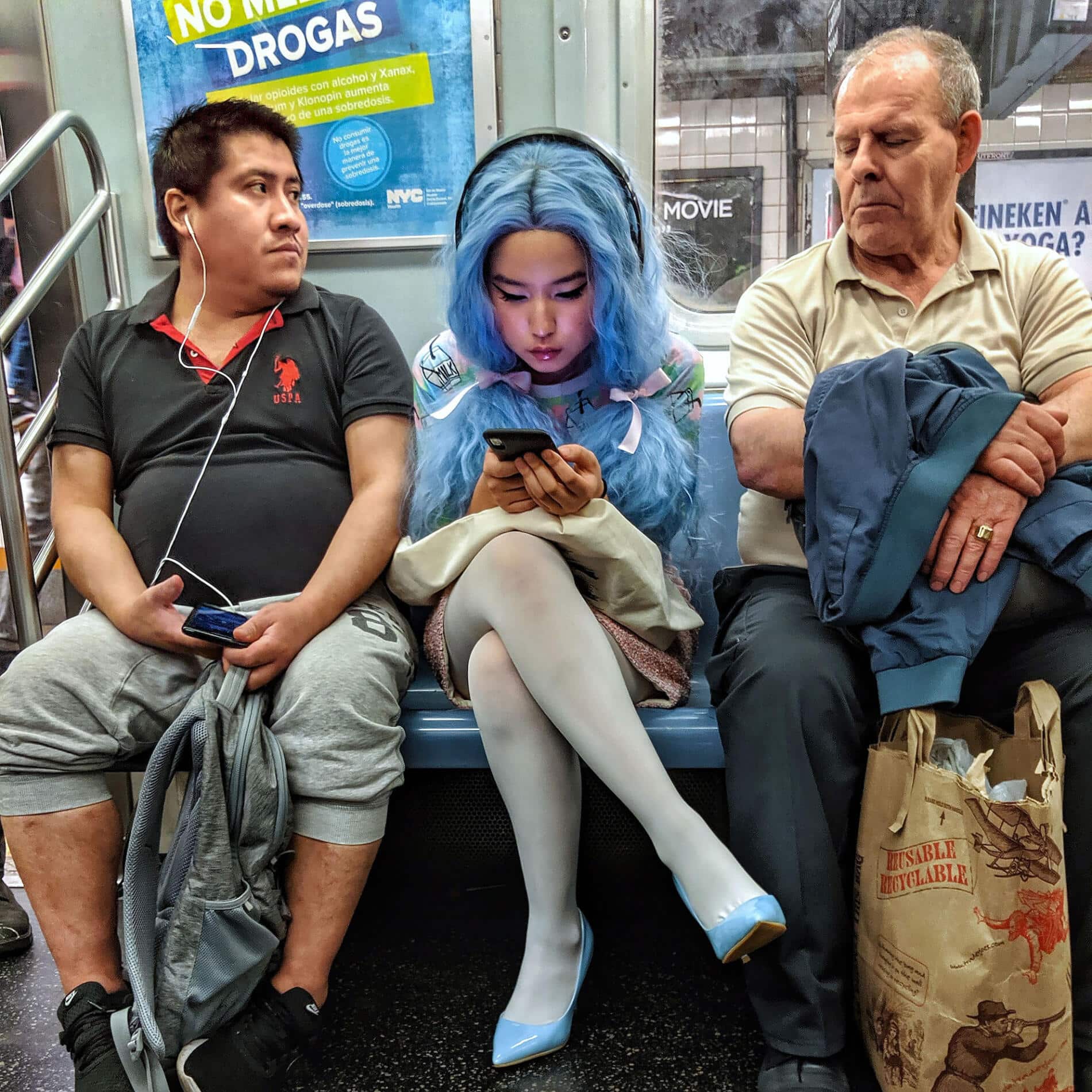 chris maliwat retrato de viajeros en nueva york