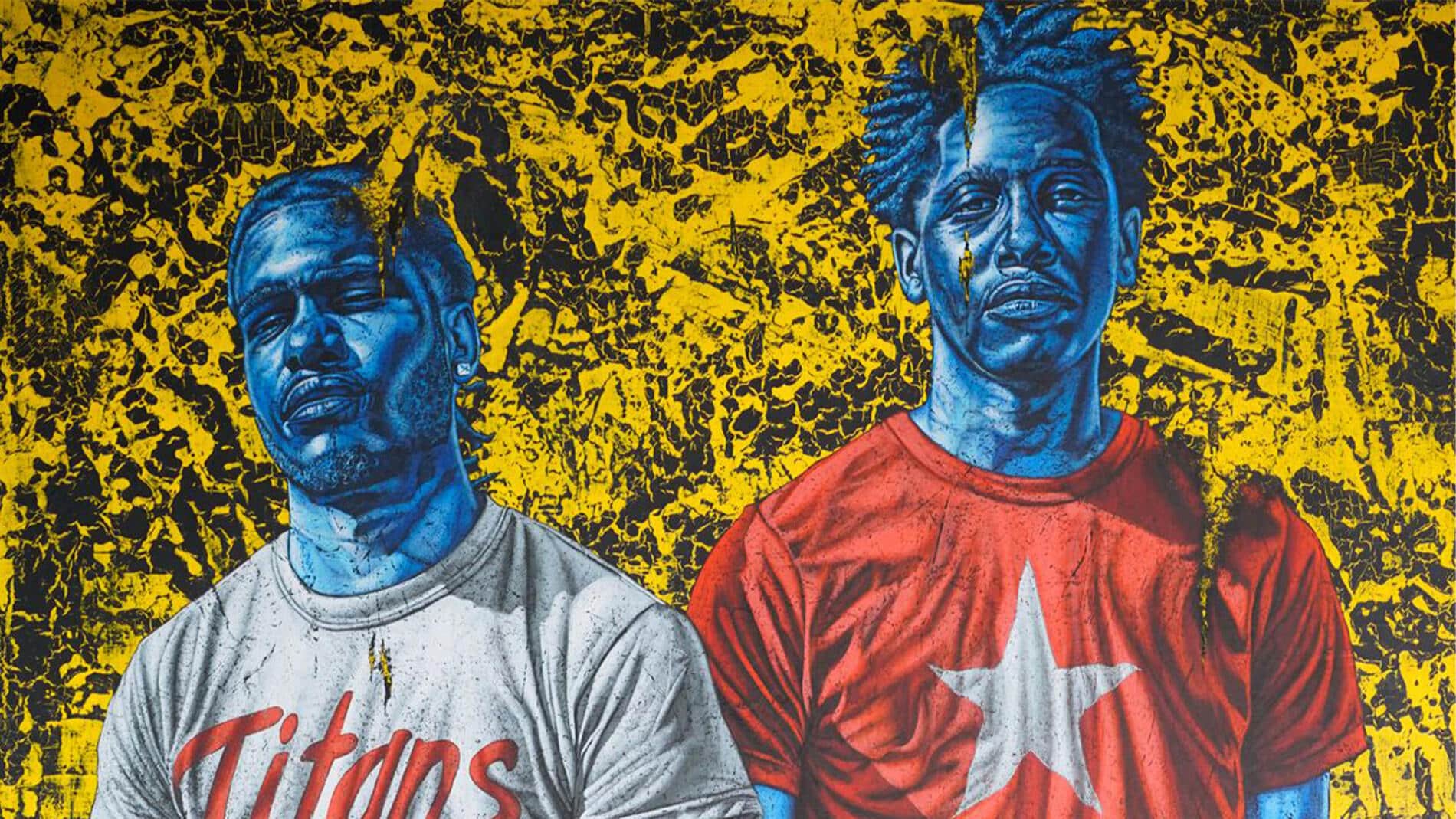 conteh retratos realistas blue