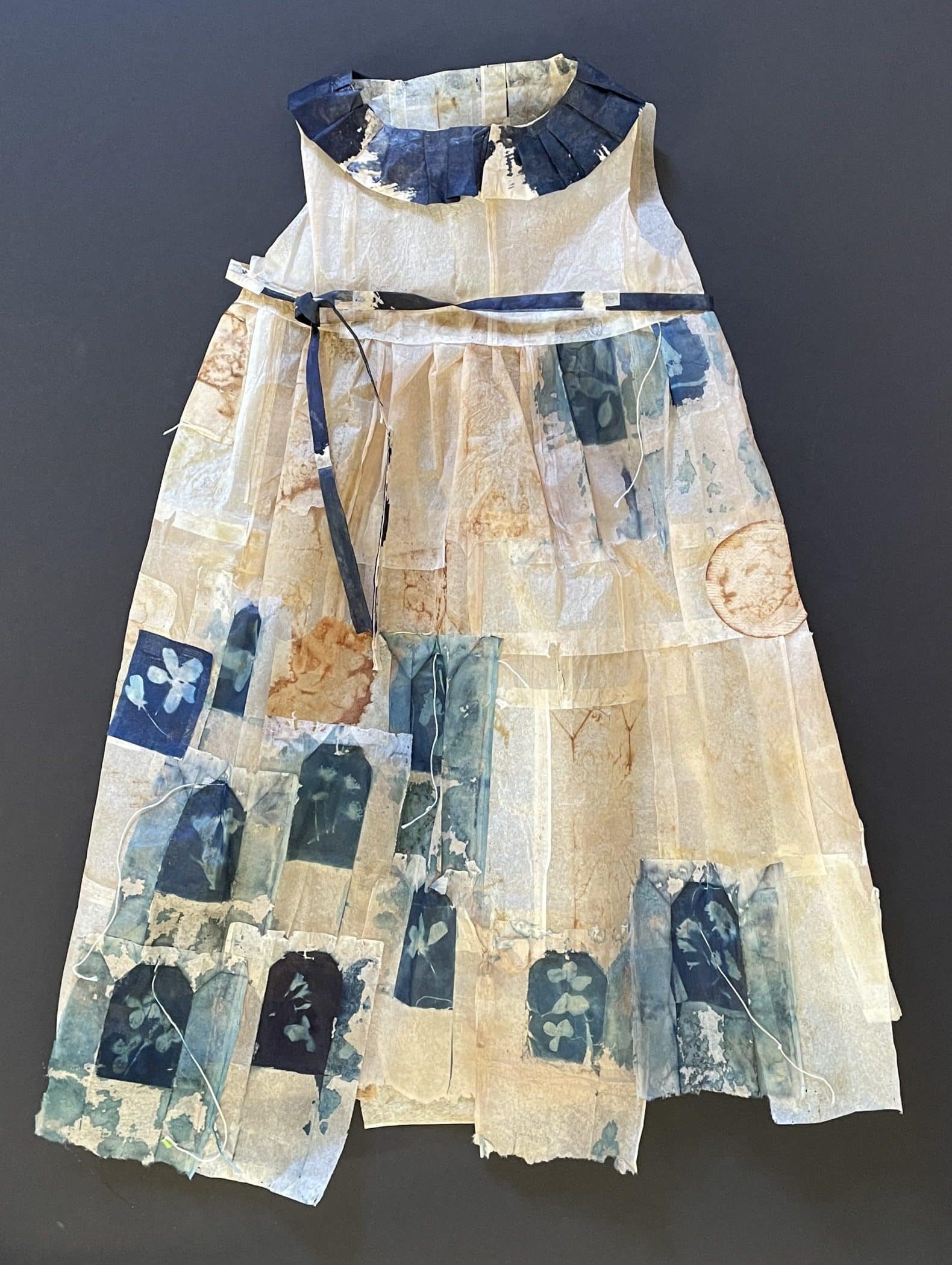 Ruby Silvious tea bag art blue dress
