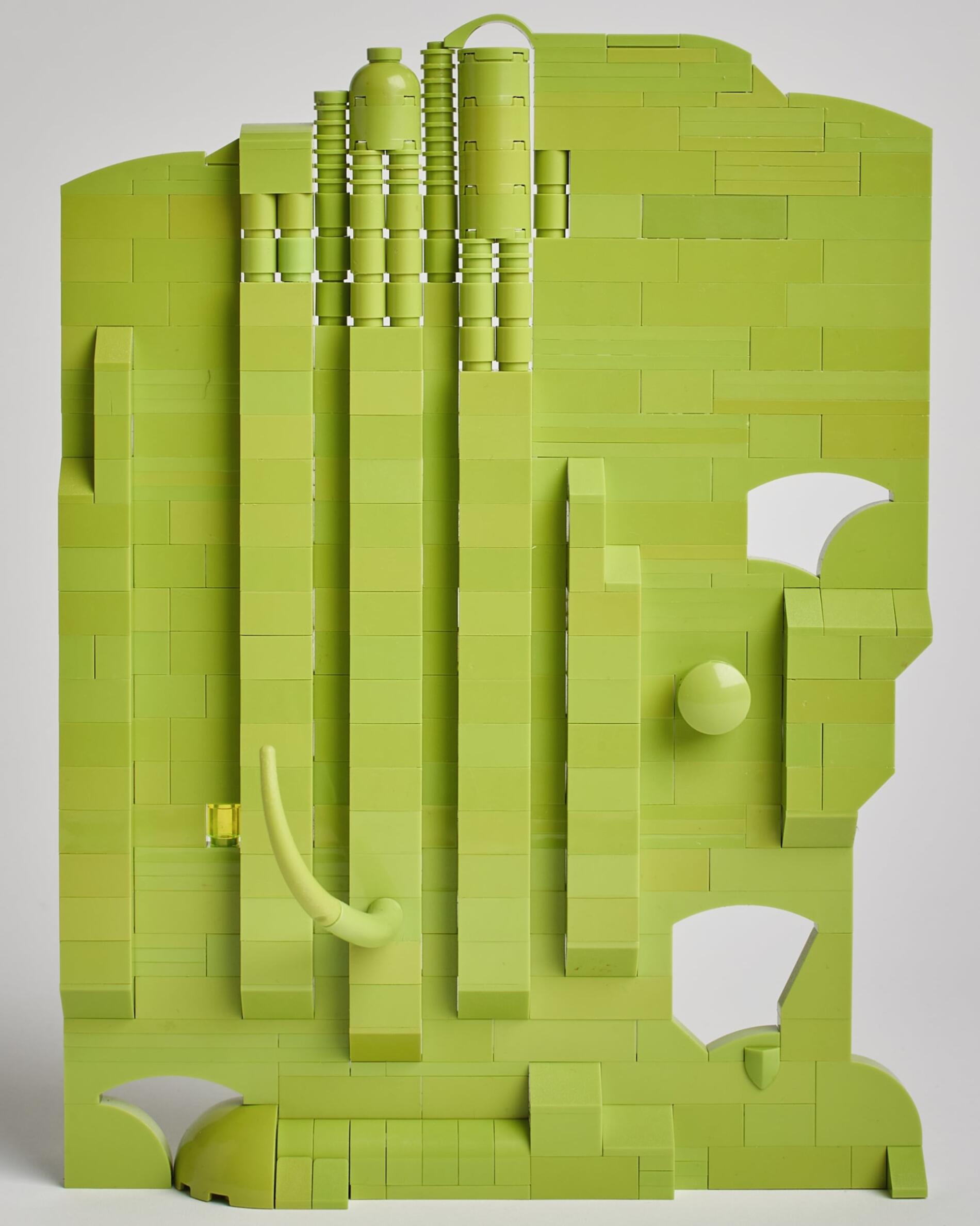 jan van schaik obra monocromatica lego verde