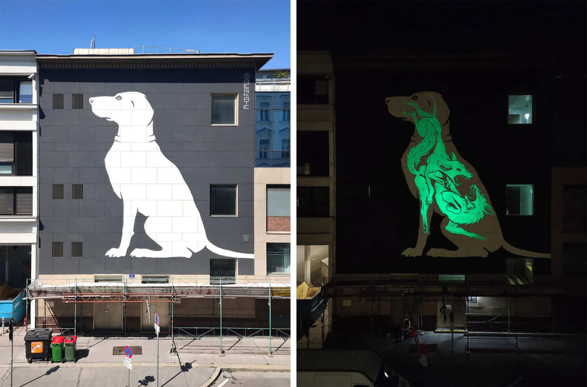 reskate murales luminosos dog