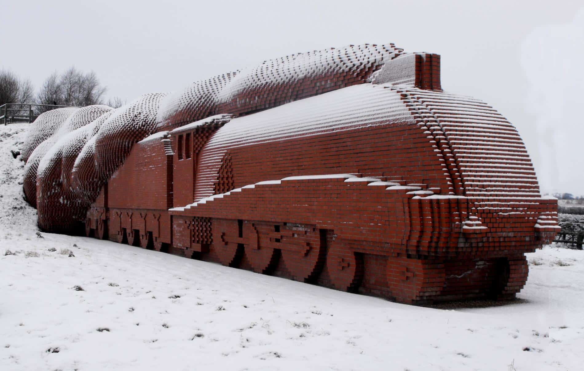Brick Train david mach