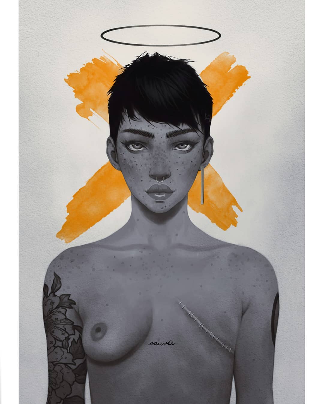 Stef Euphoria arte conceptual seno