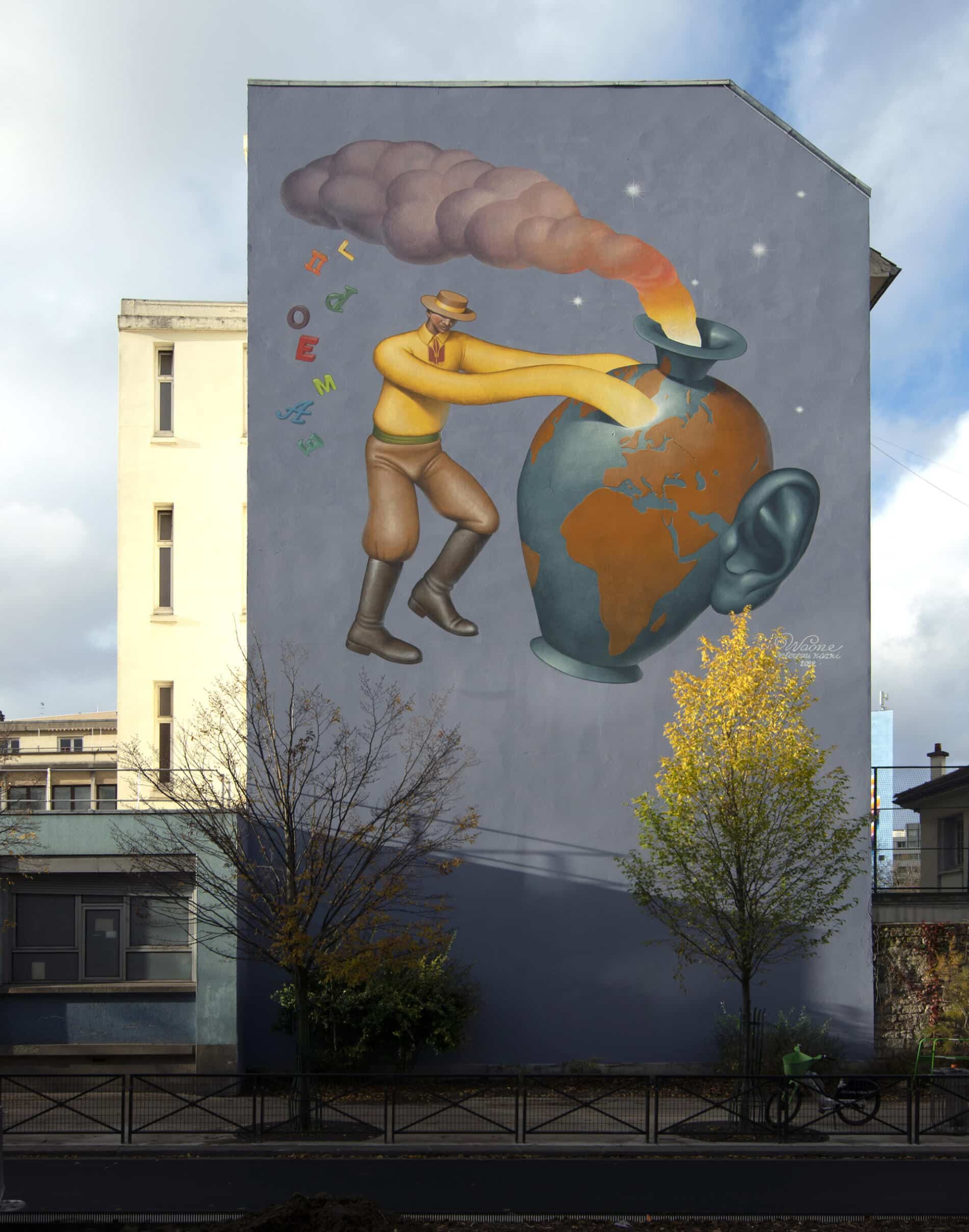 WAONE Tectonic Shift Paris France, in collaboration with Back to School Project
