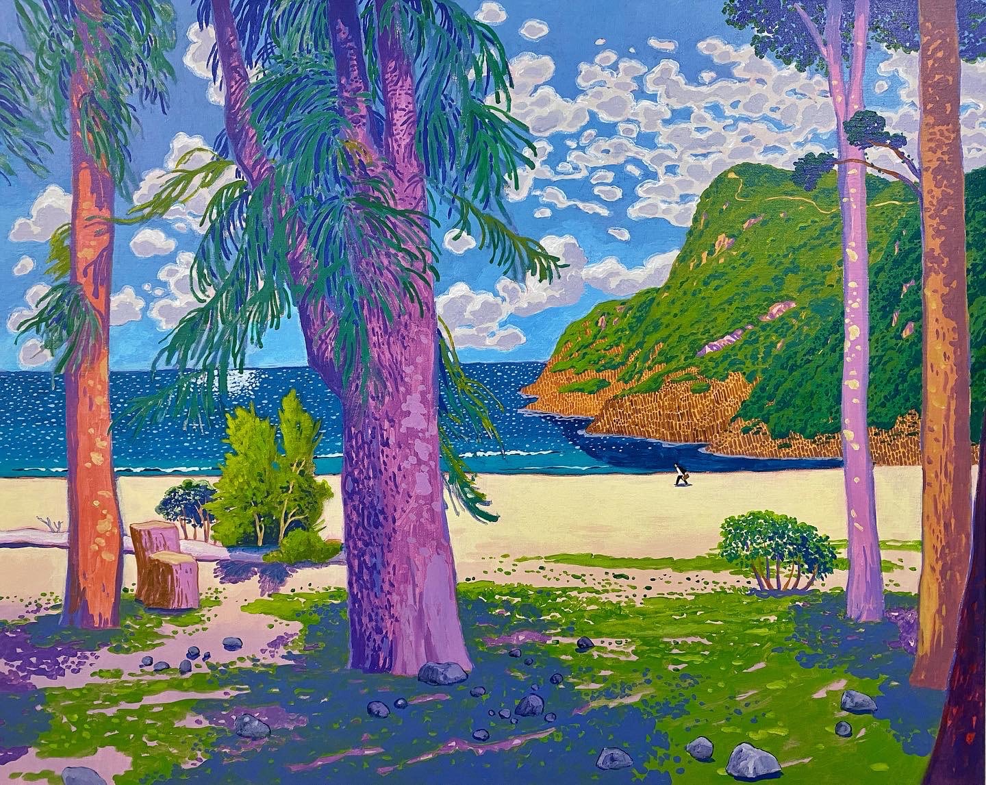 Wong Chun Hei pintura paisaje mar