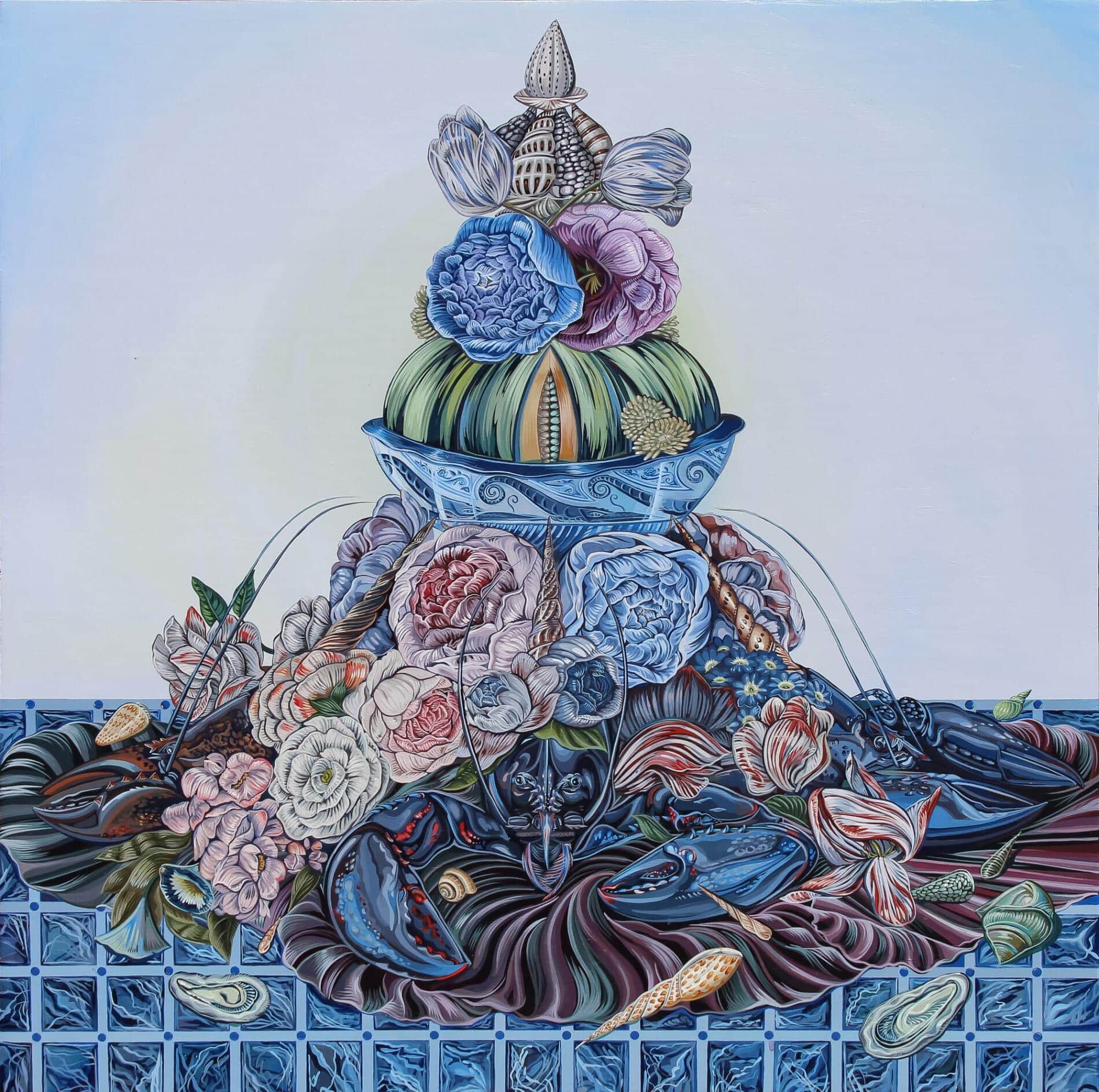 Sabrina Bockler bodegones Centerpiece oleo