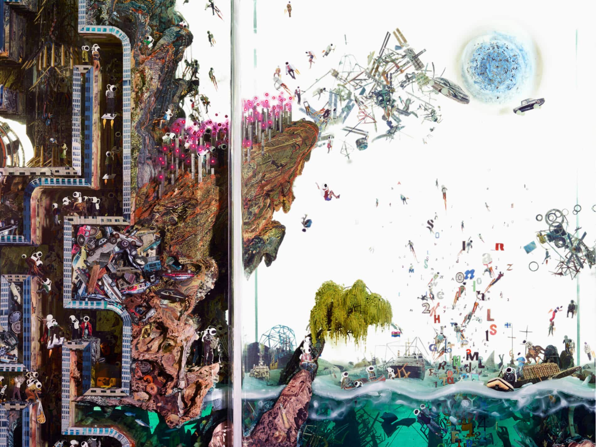 Dustin Yellin mares saltos