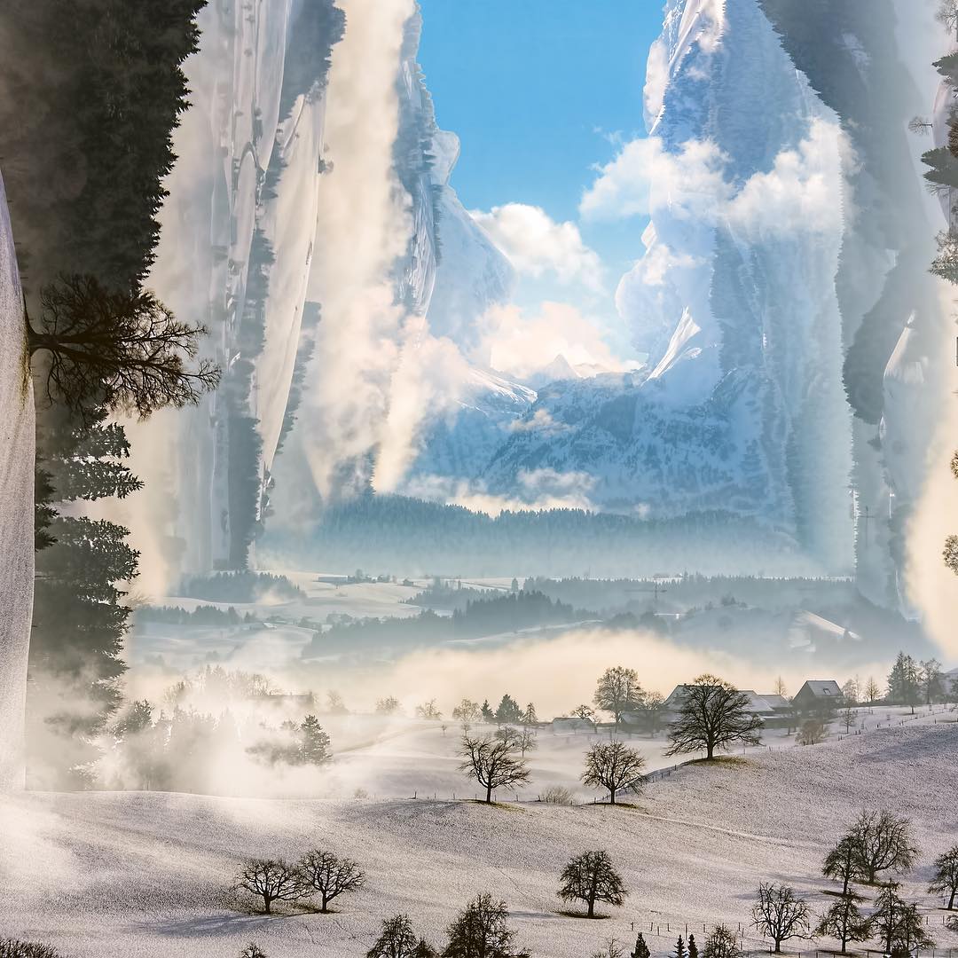 Jati Putra Pratama paisaje surreal hielo nieve