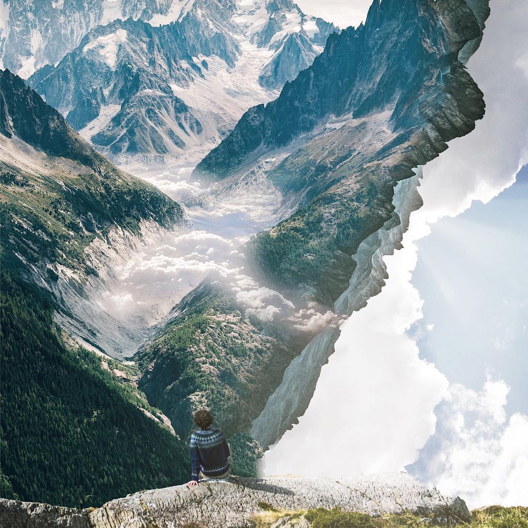 Jati Putra Pratama paisaje surreal montañas