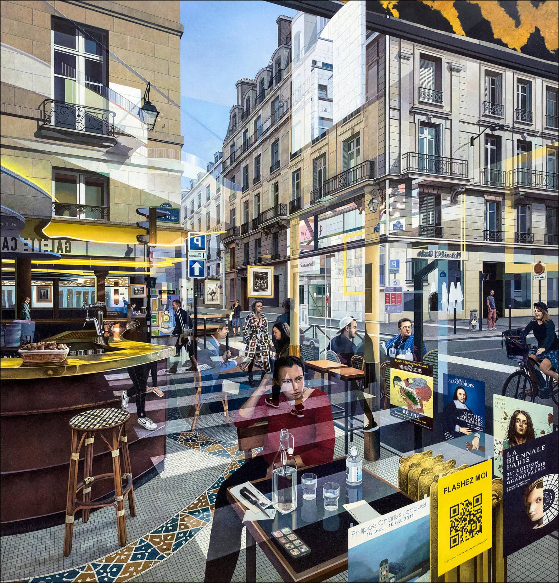 Nathan Walsh hiperrealista perspectiva ventana